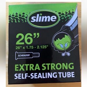 Slime Self-Sealing Bike Inner Tube 26x1.75-2.125 Schrader Valve Mountain